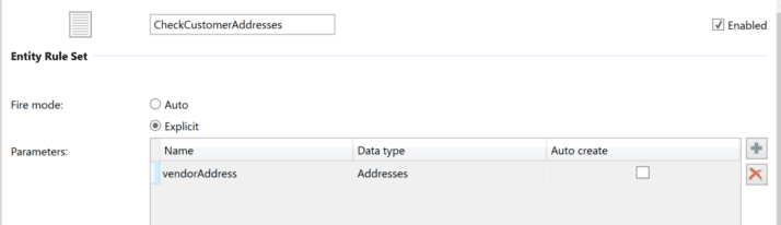 Entity Rule Set Entity Rule Set