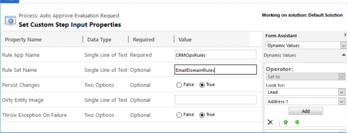 InRule Workflow Activity Properties