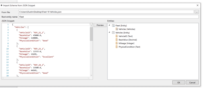 Schema source and Entity Structure Schema source and Entity Structure