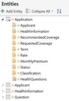 Application Entity Structure